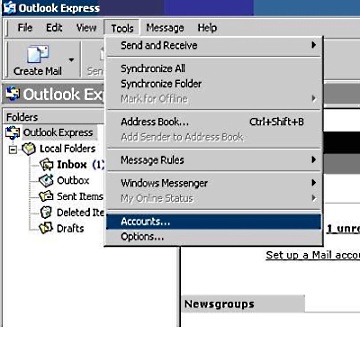 Setup Microsoft Outlook Express 2