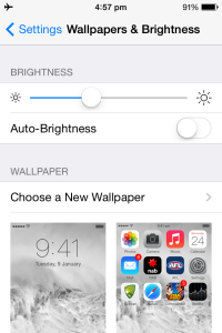 how to make your phone battery last longer iphone: turn iphone auto brightness on